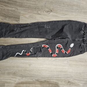 The Ragged Priest Charcoal Denim Pants